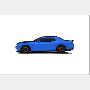 HELLCAT SIDE BLUE Posters and Art